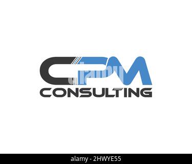 Lettre CPM initiale logo Design Illustration vectorielle Illustration de Vecteur