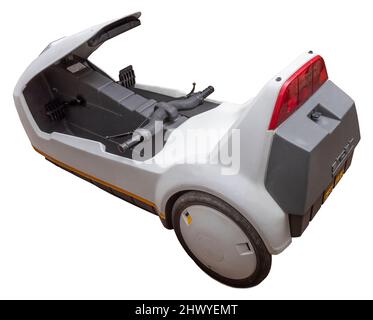 Sinclair C5 véhicule électrique lancé au Royaume-Uni en 1985 Banque D'Images