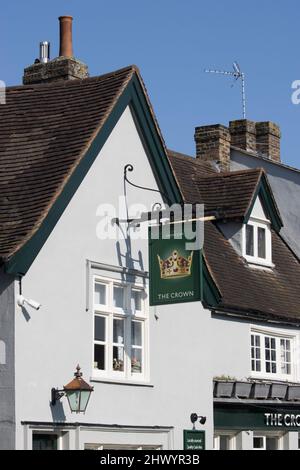 La maison publique de la Couronne Old Harlow Essex Banque D'Images