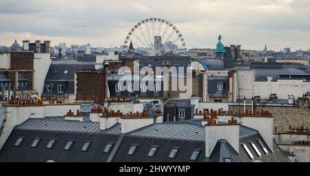 Toits de Paris (France) Banque D'Images