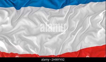 drapeau d'etat de crimée. 3d rendu Banque D'Images