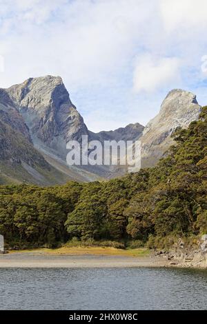 Lac Mackenzie Routeburn Track Fiordland NZ Banque D'Images