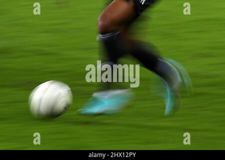 Swansea, Royaume-Uni. 08th mars 2022. Ivan Cavaleiro de Fulham en action. EFL Skybet Championship Match, Swansea City v Fulham au stade Swansea.com de Swansea le mardi 8th mars 2022. Cette image ne peut être utilisée qu'à des fins éditoriales. Utilisation éditoriale uniquement, licence requise pour une utilisation commerciale. Aucune utilisation dans les Paris, les jeux ou les publications d'un seul club/ligue/joueur. photo par Andrew Orchard/Andrew Orchard sports Photography/Alamy Live News crédit: Andrew Orchard sports Photography/Alamy Live News Banque D'Images