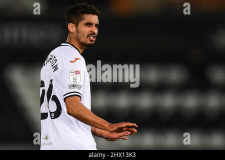 Swansea, Royaume-Uni. 08th mars 2022. Ben Lloyd #36 de Swansea City pendant le match à Swansea, Royaume-Uni le 3/8/2022. (Photo par Mike Jones/News Images/Sipa USA) crédit: SIPA USA/Alay Live News Banque D'Images