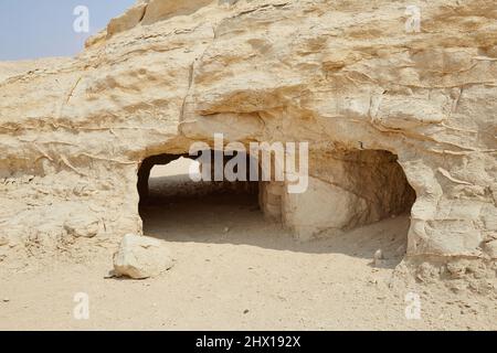 La mystérieuse Mastabas calcaire d'El Lahun Banque D'Images