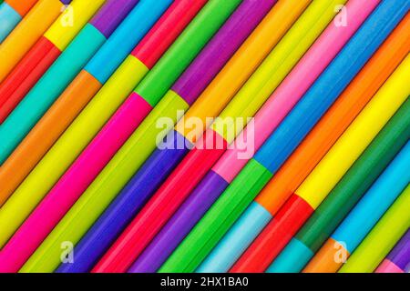 motif abstrait de crayons de couleur, d'arrière-plan ou de texture Banque D'Images