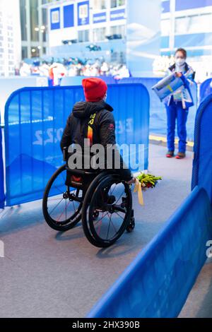 Yanqing / Medal Plaza (Chine) / National Alpine Centre / 06.03.2022 Medal Ceremony / Para ski alpin: FORSTER, Anna-Lena (GER) vom BRSV Radolfzell ( Banque D'Images