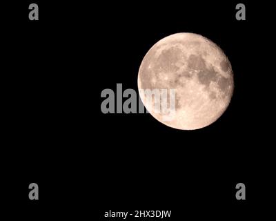 Moon Background est le seul satellite naturel permanent de la Terre. Banque D'Images