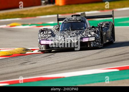 Porsche LMDh, Barcelone (E) test Banque D'Images