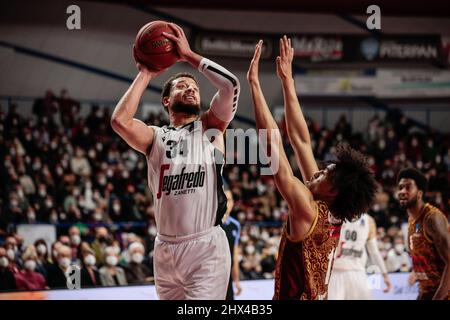 Venise, Italie. 09th mars 2022. Kyle Weems (Segafredo Virtus Bologna) pendant Umana Reyer Venezia vs Virtus Segafredo Bologna, Basketball Championnat Eurocup à Venise, Italie, marzo 09 2022 crédit: Independent photo Agency/Alay Live News Banque D'Images