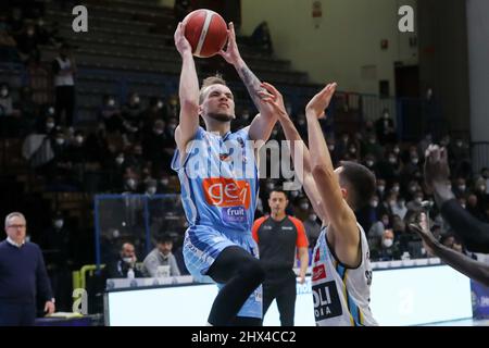 Cremona, Italie. 09th mars 2022. Arnas Vélicka (Gevi Napoli basket) pendant Vanoli basket Cremona vs GeVi Napoli, Italian Basketball A Serie Championship à Cremona, Italie, Mars 09 2022 crédit: Independent photo Agency/Alay Live News Banque D'Images