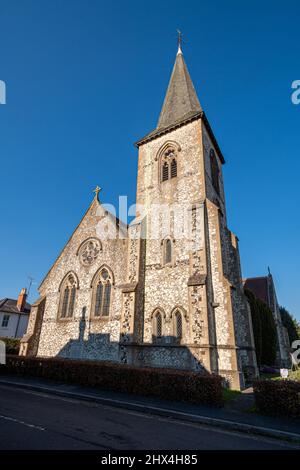 All Saints Church, une église anglicane d'Alton, Hampshire, Angleterre. C'est un bâtiment classé de classe II. Banque D'Images