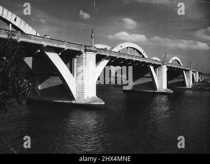 Gray's St Bridge, Brisbane. 10 janvier 1952. Banque D'Images