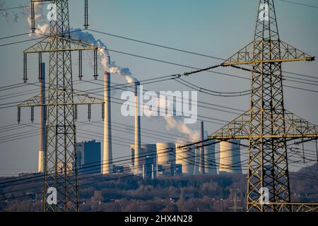 Centrale ÉLECTRIQUE AU charbon D'UNIPER Gelsenkirchen-Scholven, NRW, Allemagne, Banque D'Images