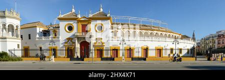 Séville, Espagne - 1 janvier 2021 : arènes de Séville sur l'Andalousie en Espagne Banque D'Images