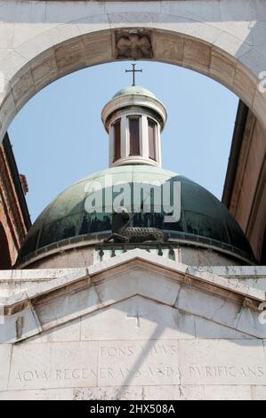 Routes de l'arrière Nord de l'Italie - Drive 7, photographes, Italie, Lombardie, Sabbionetta, Église de Marie de l'Assomption Banque D'Images