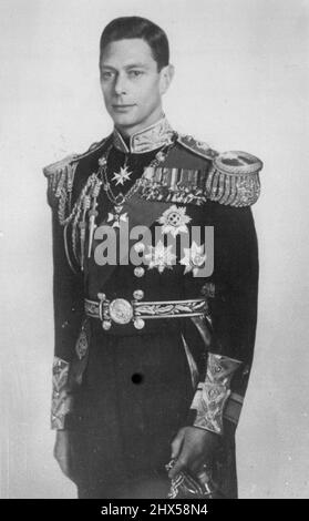 Le nouveau roi d'Angleterre : le duc d'York, frère aîné du roi Edward VIII, qui a succédé au trône à la suite de l'abdication du roi Edward aujourd'hui. 10 décembre 1936. Banque D'Images