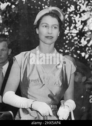 Reine Elizabeth II - Portraits 1954. 2 mars 1954. Banque D'Images