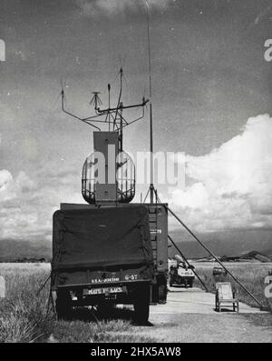 Radar-scènes générales - Science (Voir aussi: Armée australienne: Navy R.A.F. Et General Merchant Shipping & Aviation Science). 15 octobre 1955. (Photo par United Press associations). Banque D'Images