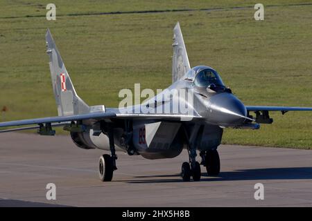Force aérienne polonaise Mikoyan Gurevich MIG 29A Fulcrum Banque D'Images