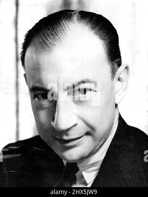 Joseph Post, chef adjoint de l'Orchestre symphonique de Sydney, dirigera le concert orchestral à l'Hôtel de ville le vendredi 20 août, au cours duquel Haydn Beck, violoniste, sera soliste. Eugene Goossens est incapable de conduire le concert en raison de la maladie. 20 août 1948. Banque D'Images