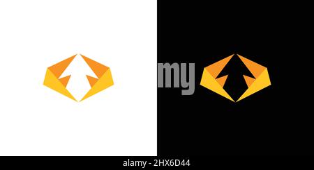 Motif abstrait et coloré du logo FF de la lettre initiale Illustration de Vecteur