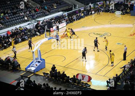 9 2022 mars, London Ontario Canada, London Lightning commence leur saison 5-0 avec une victoire sur les Kitchener Titans. La foudre de Londres. Luke Durda/Alamy Banque D'Images