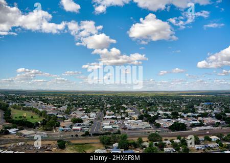 Antenne du CBD Emerald Central Queensland Australie Banque D'Images