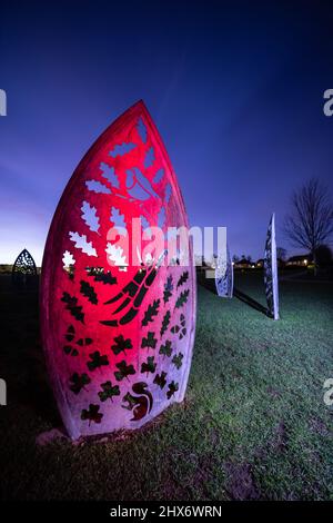 Sutherland Memorial Park Guildford Surrey, Angleterre Banque D'Images