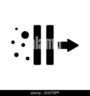 Icône vectorielle abstraite sur le blanc, Illustration isolée pour la conception graphique et web.Symbole plat simple. Illustration de Vecteur