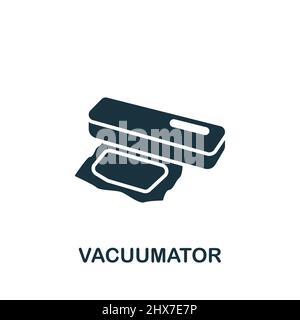 Icône Vacuumator. Icône monochrome simple pour les modèles, la conception Web et les infographies Illustration de Vecteur