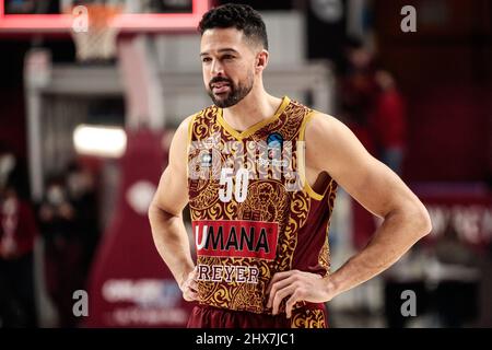 Venise, Italie. 09th mars 2022. Mitchell Watt (Umana Reyer Venezia) pendant Umana Reyer Venezia vs Virtus Segafredo Bologna, Basketball Championnat Eurocup à Venise, Italie, Mars 09 2022 crédit: Agence photo indépendante/Alamy Live News Banque D'Images