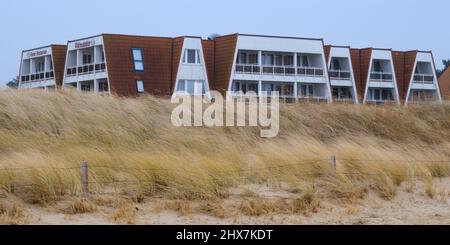 Hôtel sur la côte de la mer du Nord, Sahlenburg, Cuxhaven Banque D'Images