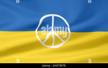 La paix pour l'Ukraine Banque D'Images