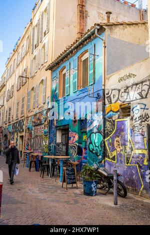 Cours Julien, quartier de la Plaine Marseille France Paca Banque D'Images