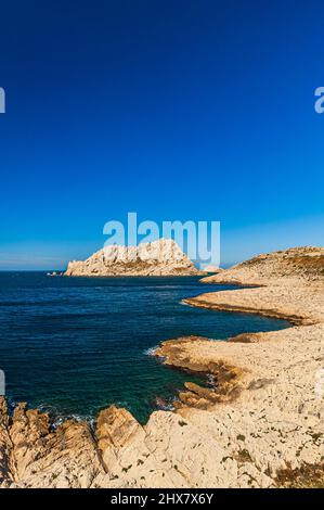 île Maïre dans l'archipel de Riou, au sud de Marseille, les Goudes, France Bouche du Rône Banque D'Images