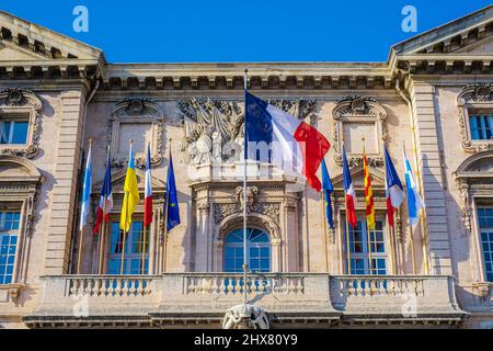 Marseille Hôtel de ville, quai du port Bouche du Rhône France Paca Banque D'Images