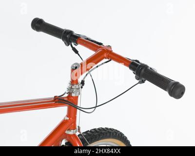 De Rosa MTB, 1980s, Espagne, barres de poignée, câbles de frein Banque D'Images