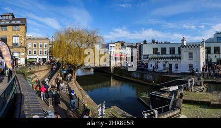 Macclesfield Bridge, Camden Town, Londres, Angleterre, Grande-Bretagne Banque D'Images