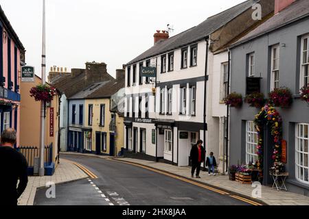 Le port gallois de Fishgaurid dans le pembrokeshire avec son service de ferry pour rosslare irlande, photos du port et du centre-ville Banque D'Images
