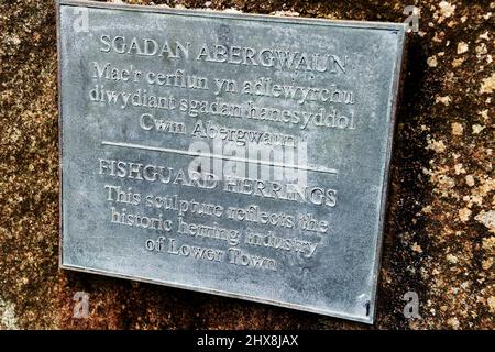 Le port gallois de Fishgaurid dans le pembrokeshire avec son service de ferry pour rosslare irlande, photos du port et du centre-ville Banque D'Images
