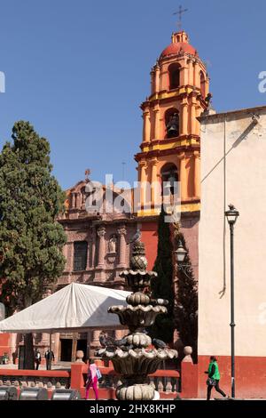 Mexique, Guanajuato, San Miguel de Allende, extérieur Templo del Oratorio de San Felipe Banque D'Images