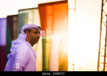 Abu Dhabi, Émirats arabes Unis. 10th mars 2022. Ambiance sur le podium du Abu Dhabi Desert Challenge 2022, le 10 mars 2022 à Abu Dhabi, Émirats arabes Unis - photo Bastien Roux / DPPI crédit: DPPI Media/Alay Live News Banque D'Images