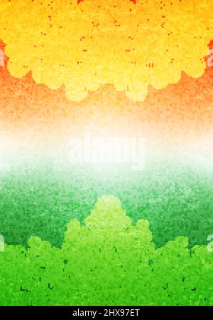 Contexte de la journée de la République indienne et du jour de l'indépendance. Illustration vectorielle du thème du drapeau indien. Illustration de Vecteur