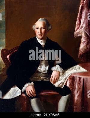 Portrait du médecin et général américain de la guerre révolutionnaire, Joseph Warren (1741-1775), copie d'après John Singleton Copley, huile sur toile Banque D'Images