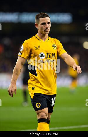 Wolverhampton, Royaume-Uni. 10th mars 2022. 10th mars 2022 ; Stade Molineux, Wolverhampton, West Midlands, Angleterre ; Football de première ligue, Wolverhampton Wanderers versus Watford ; Daniel Podence de Wolverhampton Wanderers pendant le match Credit: Action plus Sports Images/Alay Live News Banque D'Images