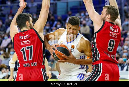 Madrid, Espagne. 10th mars 2022. 10th mars 2022; Wizink Center; Madrid, Espagne; Turkish Airlines EuroLeague Basketball; Espagne, Real Madrid vs AX Armani Exchange Milan; 900/Cormon Press Credit: CORDONE PRESS/Alay Live News Banque D'Images