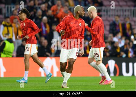 Barcelone, Espagne. 10th mars 2022. Ryan Babel de Galatasaray COMME lors du match de l'UEFA Europa League entre le FC Barcelone et Galatasaray ASAT Camp Nou à Barcelone, Espagne. Crédit : DAX Images/Alamy Live News Banque D'Images