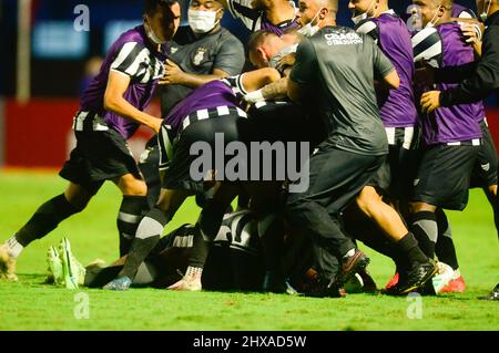 Florianópolis (SC), 10/03/2022 - Futebol / Copa do Brasil - Gol de Gabriel Vidal para o Ceilândia durante a partida entre Avaí X Ceilândia válida pela Banque D'Images