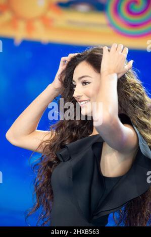 23 septembre 2021 Milan - Photocall Striscia la Notizia dans le théâtre de télévision Mediaset. Photo Giulia Pelagatti danseuse Banque D'Images